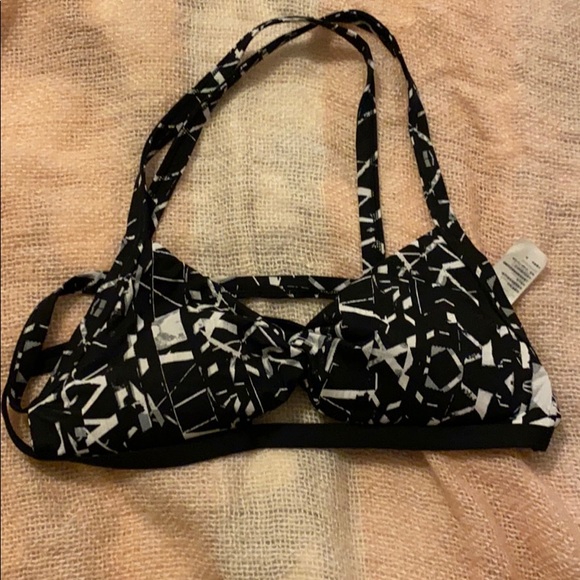 EUC Abercrombie & Fitch Two Piece Black and White Swim Suit - Picture 6 of 10